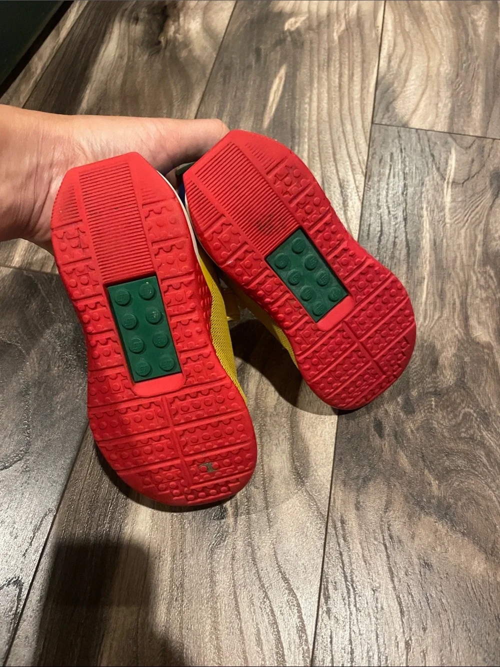 adidas Kids Yellow, Blue & Red Velcro Sneakers